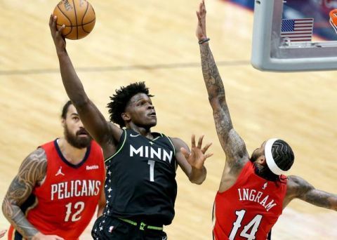  爱德华兹暴扣集锦森林狼大胜活塞展现青春风暴